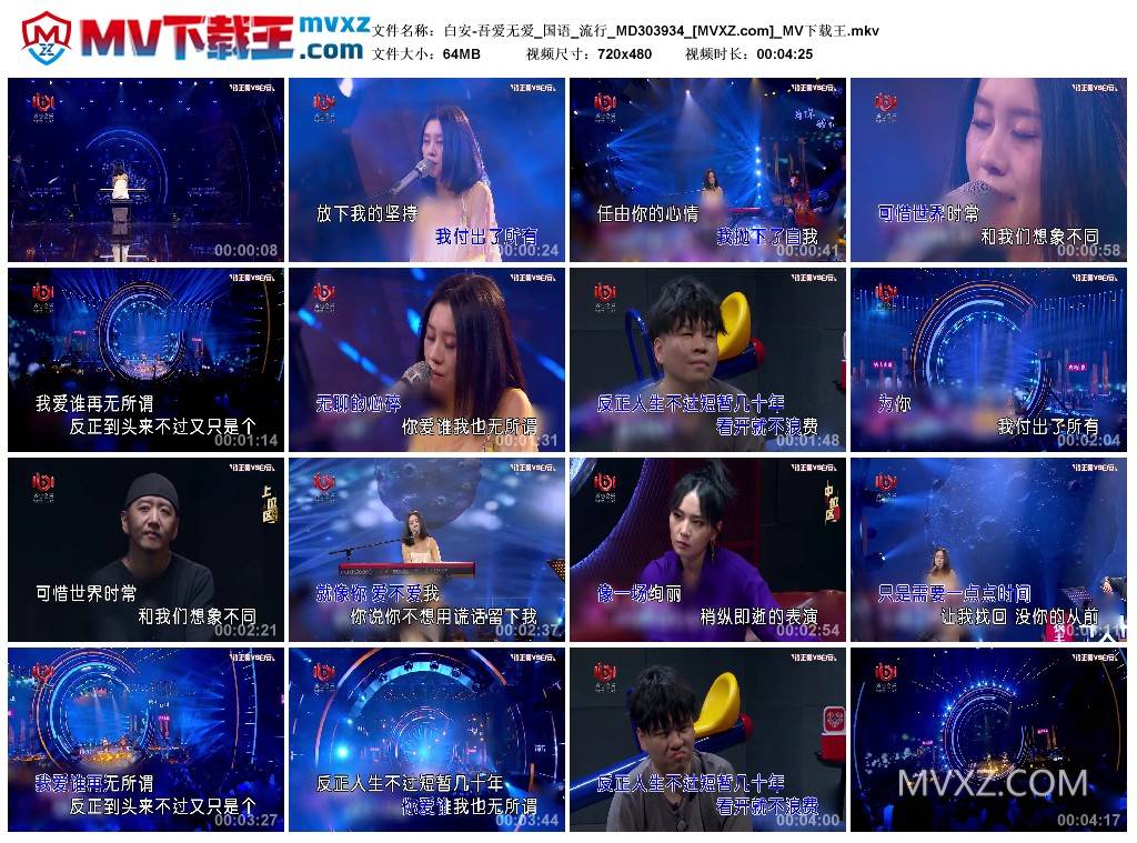 白安-吾爱无爱_国语_流行_MD303934